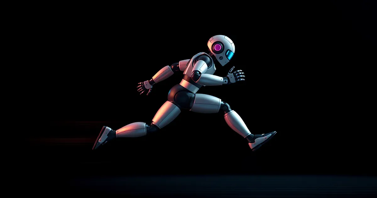KI Roboter rennt